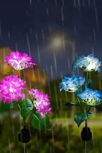 Güneş Enerjili Kazıklı Çiçek LED Lamba