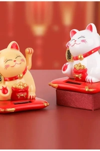 Güneş Enerjili Şans Kedisi