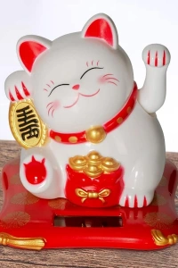 Güneş Enerjili Şans Kedisi