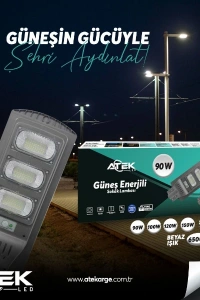 Güneş Enerjili Sokak Lambası 120 W