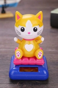 Güneş Enerjili Solar Sallanan Kedi