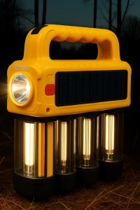 Güneş Enerjili Taşınabilir Projektör Işıldak