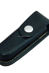 Hakiki Deri Çakı Kılıfı No:0 - 10 cm, Kemerlikli