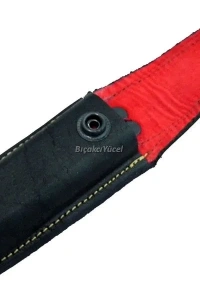 Hakiki Deri Çakı Kılıfı No:2 - 12 cm, Kemerlikli