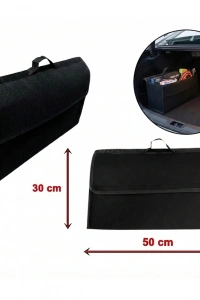 Halı Bagaj Çantası Avadanlık Düzenleyici Organizer 30x50cm Siyah