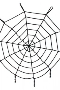 Halloween Cadılar Bayramı Örümcek Ağ Dekor Siyah
