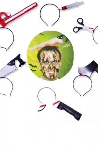 Halloween Kafaya Geçen Şaka Taçları 1 Adet