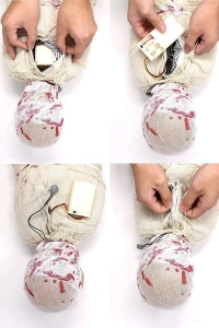 Halloween Sensörlü Işıklı Hareketli Mumya