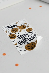 Halloween Temalı Balkabaklı Duvar Sticker Seti