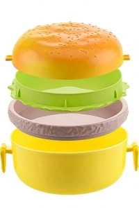 Hamburger Tasarımlı Beslenme Kabı