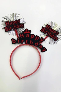 Happy Birthday Neon Renk Doğum Günü Tacı 12 Adet