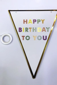 Happy Birthday To You Flama Bayrak Süs