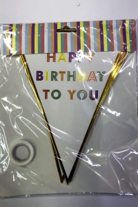 Happy Birthday To You Flama Bayrak Süsü