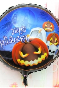 Happy Halloween Balkabağı Folyo Balon 18 inç