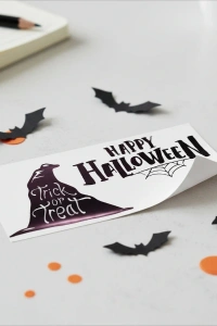 Happy Halloween Temalı Duvar Stickerı