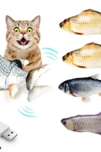 Hareketli Balık Kedi Oyuncağı Şarjlı