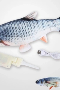 Hareketli Balık Kedi Oyuncağı Şarjlı