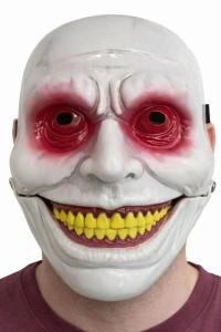 Hareketli Çene Mekanizmalı Korku Maskesi Kırmızı