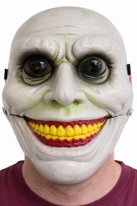 Hareketli Çene Mekanizmalı Korku Maskesi Yeşil