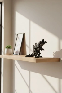 Hareketli Dinazor Figürü Dekoratif Oyuncak – Siyah Tasarım