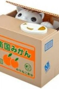 Hareketli Para Çalan Kedi Kumbara