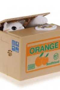 Hareketli Para Çalan Kedi Kumbara
