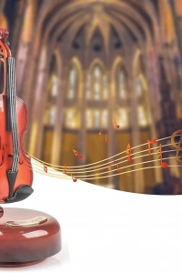 Hareketli Violin Müzik Kutusu