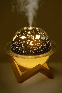Hava Nemlendirici Masa ve Gece Lambası USB Projeksiyon Aromaterapi