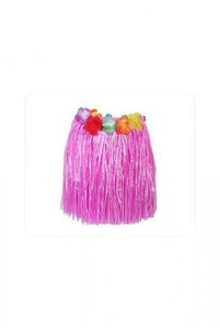 Hawaii Hula Eteği Pembe Renk 40 cm