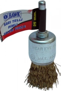 Hawk 10141 17 mm Sarı Telli Pimli Kalem Fırça