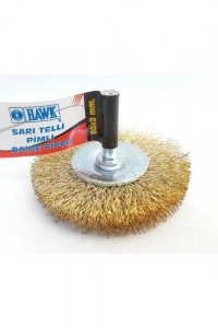 Hawk HA10131 Pimli Sarı Tel Daire Fırça 60x8 mm