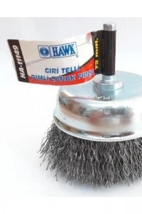 Hawk HA11147 Pimli Gri Tel Çanak Fırça 65 mm