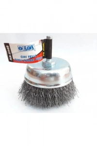 Hawk HA11149 Pimli Gri Tel Çanak Fırça 75 mm