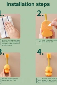 Hayvan Figürlü Duş Başlığı Tutucu