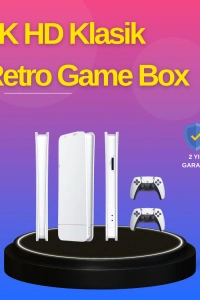 HDMI Çıkışlı Kablosuz 2 Kollu 4K Retro Oyun Kutusu