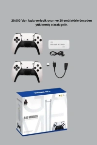 HDMI Çıkışlı Kablosuz 2 Kollu 4K Retro Oyun Kutusu