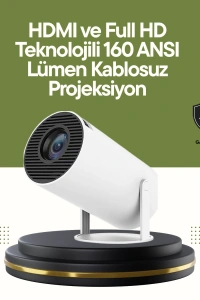 HDMI ve USB Girişli Uzun Ömürlü Ampullü Projeksiyon