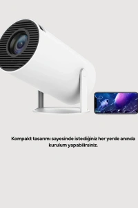 HDMI ve USB Girişli Uzun Ömürlü Ampullü Projeksiyon