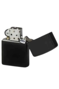 Hediyelik Zarif  Siyah Benzinli Çakmak