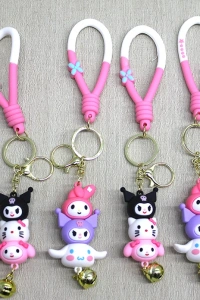 Hello Kitty Ve Arkadaşları Silikon Anahtarlık