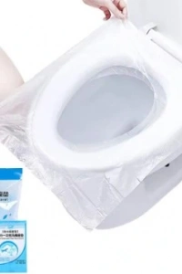 Hijyenik Tek Kullanımlık Klozet Kapağı Poşeti 50 Adet POŞETLİ