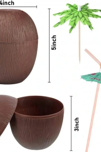 Hindistan Cevizi Pipetli Bardak