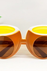 Hindistan Cevizi Tasarımlı Yaza Merhaba Parti Gözlüğü