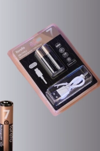 Hızlı Şarj Teknolojili USB Şarjlı AAA Pil – 40 Dakikada Tam Şarj