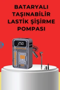 Hızlı Şişirme Güçlü Motorlu 150 PSI Araba Lastik Pompası