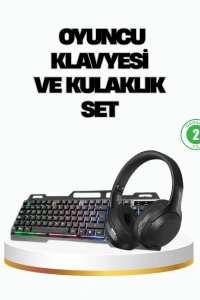 HN01 KULAKLIK + PG-8018 OYUNCU KLAVYESİ SET
