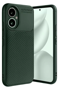 Honor 400 Kılıf Auto Focus Karbon Kapak - Koyu Yeşil