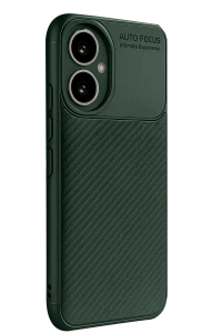 Honor 400 Kılıf Auto Focus Karbon Kapak - Koyu Yeşil