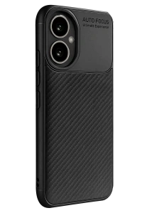 Honor 400 Kılıf Auto Focus Karbon Kapak - Siyah