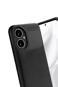 Honor 400 Kılıf Auto Focus Karbon Kapak - Siyah